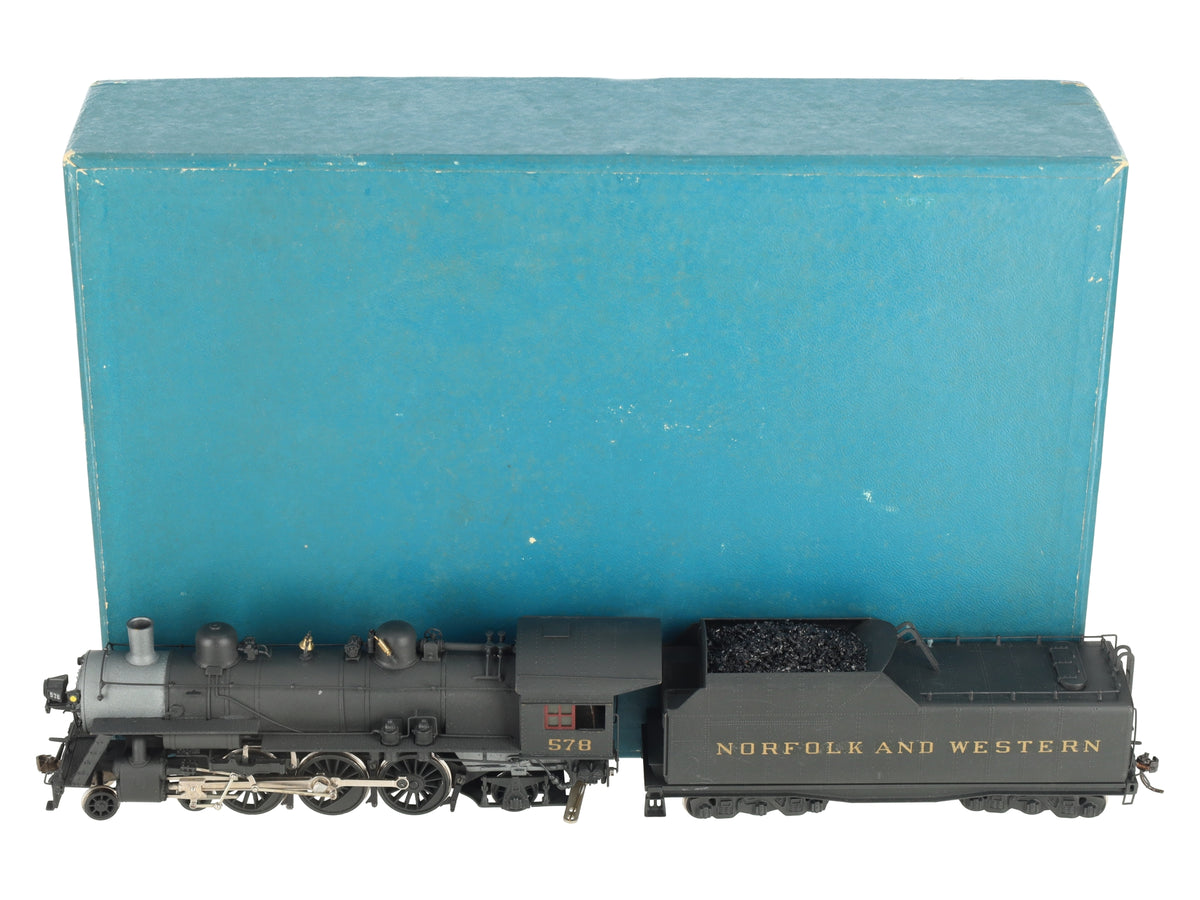 NWSL HO BRASS N&W Pacific 4-6-2 Class E-2a Steam Loco & Tender #578 - Painted/Box