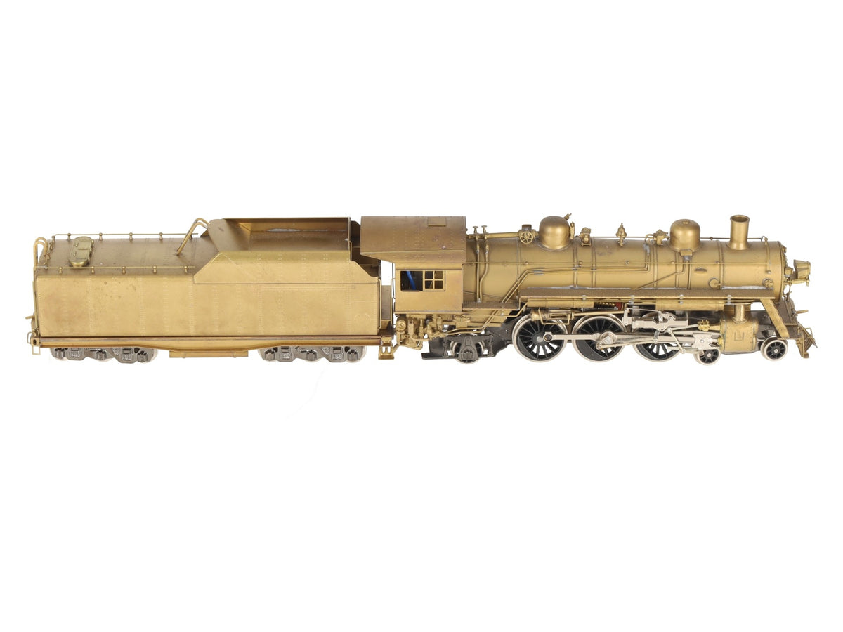 NWSL BRASS HO Scale N&W E-2a 4-6-2 Steam Locomotive & Tender - Unpainted VG/Box