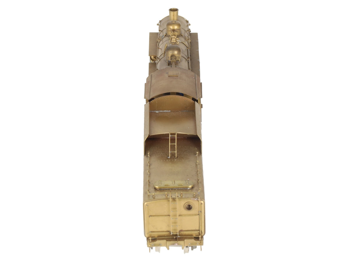 NWSL BRASS HO Scale N&W E-2a 4-6-2 Steam Locomotive & Tender - Unpainted VG/Box