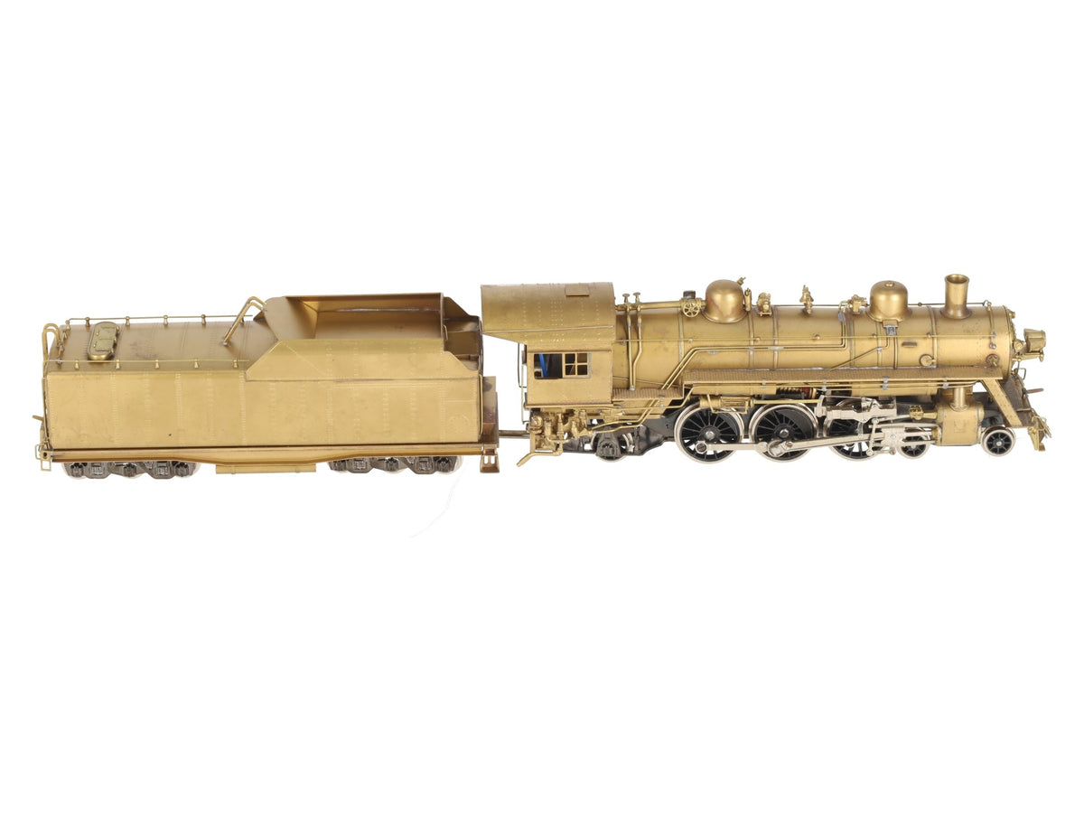 NWSL BRASS HO Scale N&W E-2a 4-6-2 Steam Locomotive & Tender - Unpainted EX/Box
