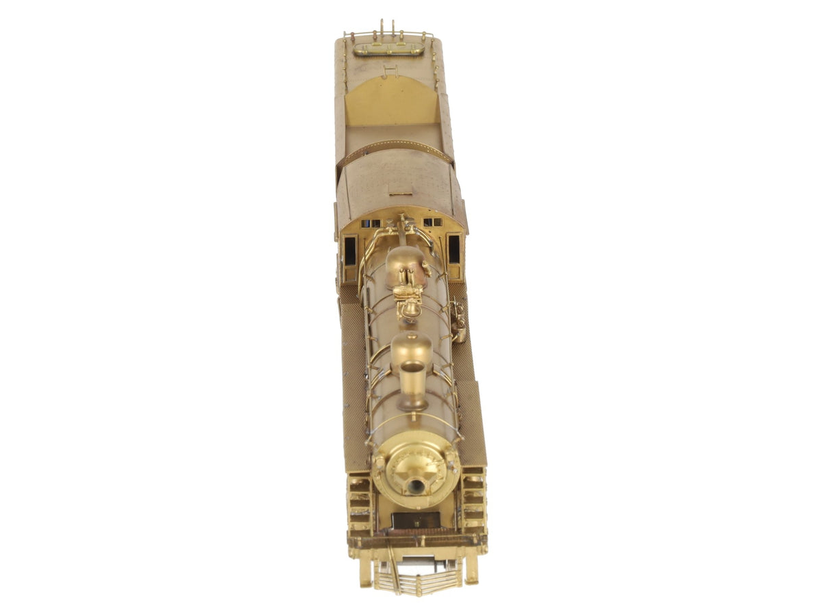 NWSL BRASS HO Scale N&W E-2a 4-6-2 Steam Locomotive & Tender - Unpainted EX/Box