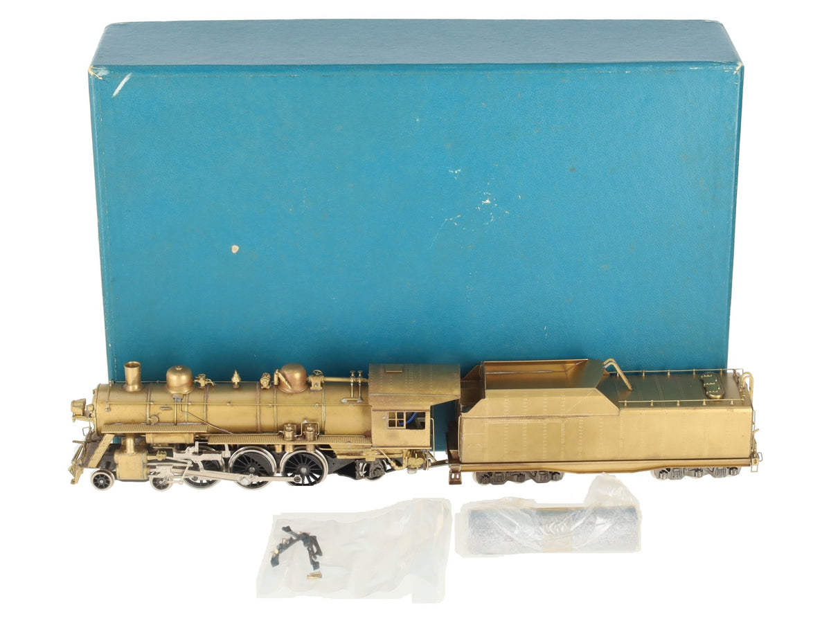NWSL BRASS HO Scale N&W E-2a 4-6-2 Steam Locomotive & Tender - Unpainted EX/Box