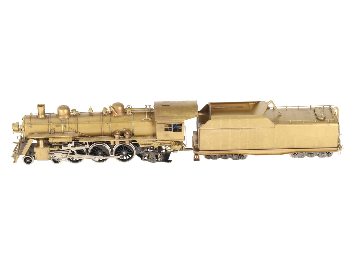 NWSL BRASS HO Scale N&W E-2a 4-6-2 Steam Locomotive & Tender - Unpainted EX/Box
