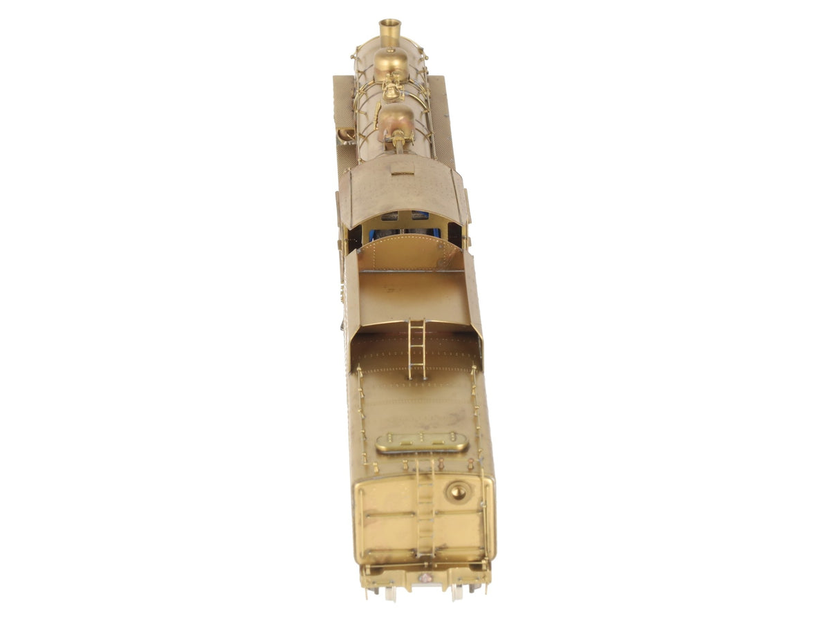 NWSL BRASS HO Scale N&W E-2a 4-6-2 Steam Locomotive & Tender - Unpainted EX/Box