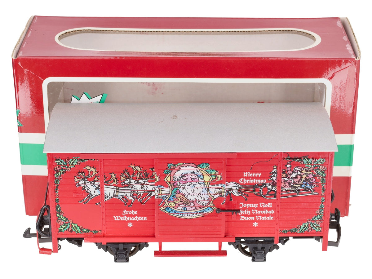 LGB 4335-S G Scale Christmas Boxcar with Sound VG/Box