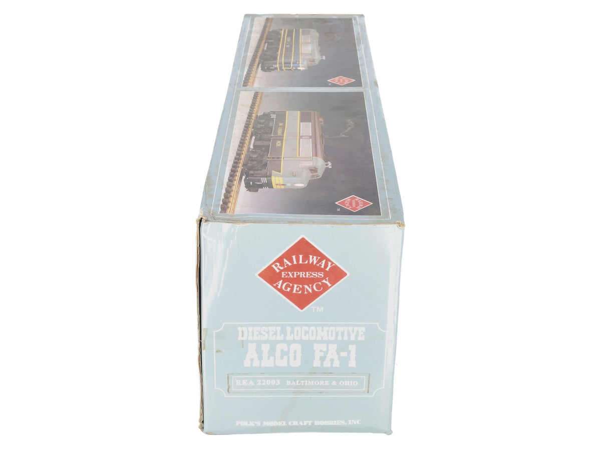 REA 22003 G Scale Baltimore & Ohio Diesel Alco FA-1 Locomotive #2003 VG/Box