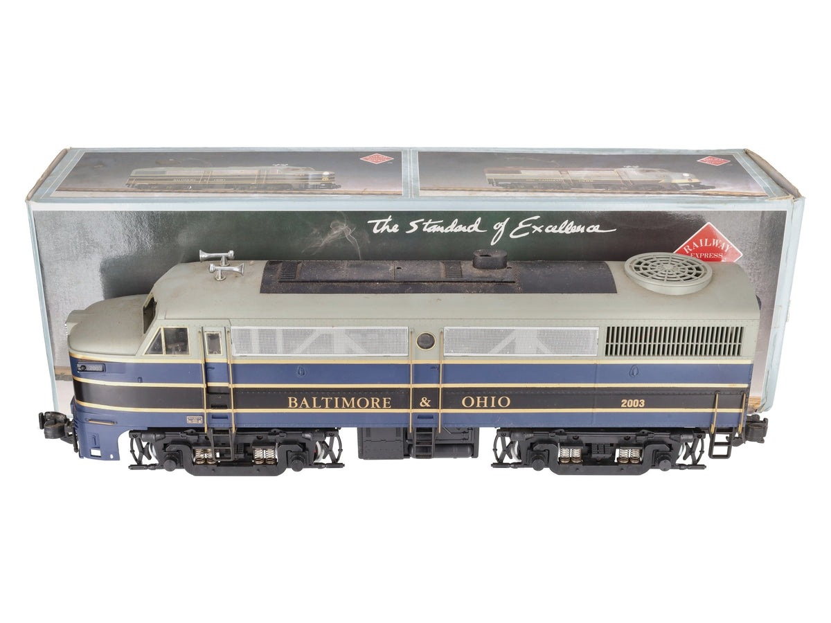 REA 22003 G Scale Baltimore & Ohio Diesel Alco FA-1 Locomotive #2003 VG/Box