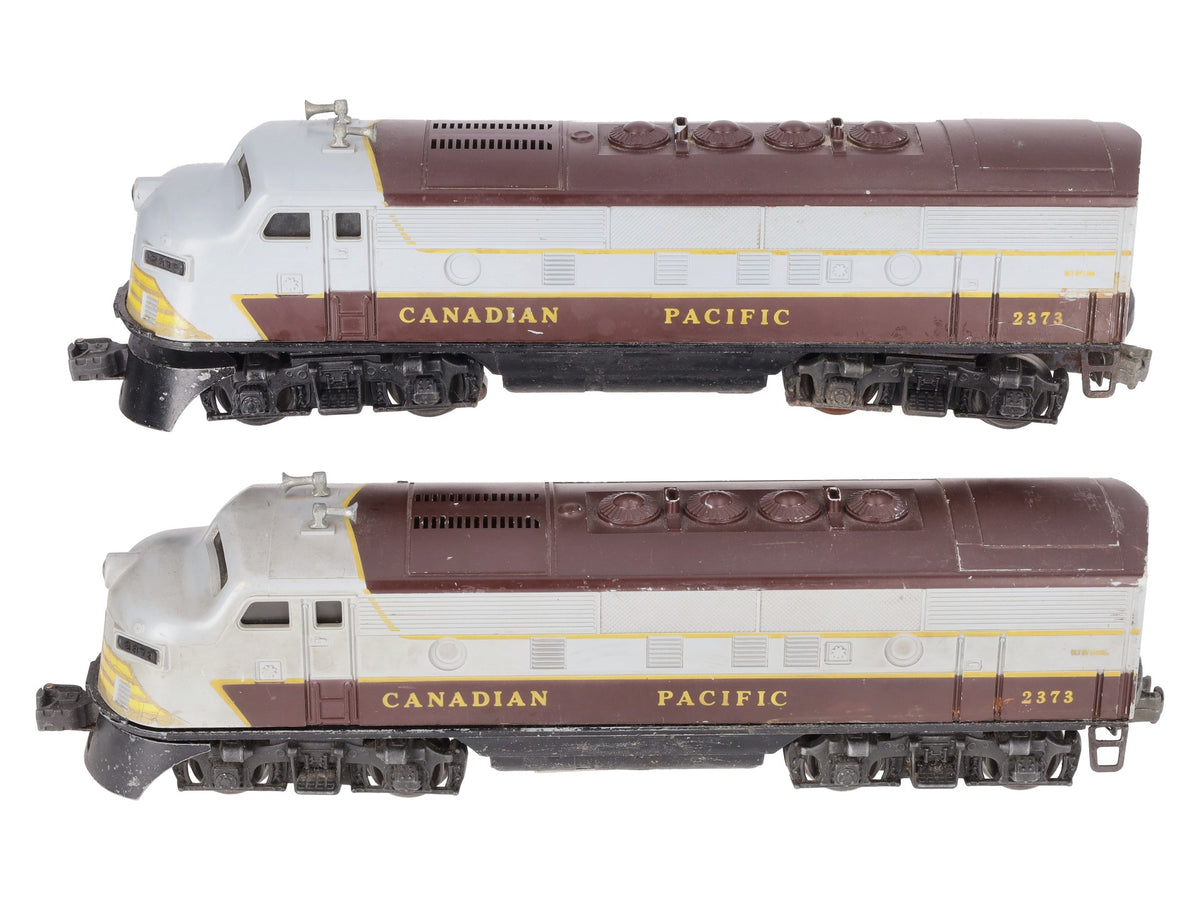 Lionel 2373 Vintage O Gauge Canadian Pacific F3 AA Diesel Locomotive Set