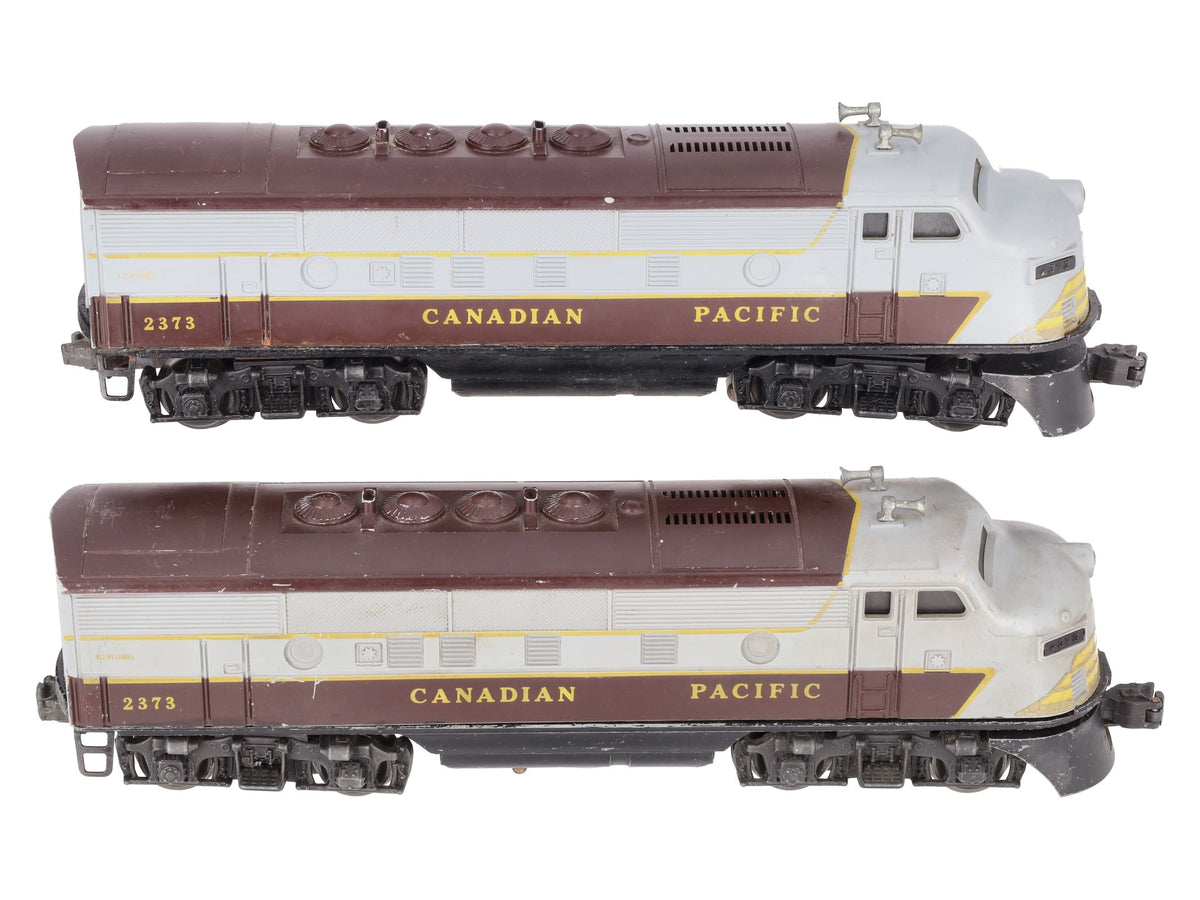 Lionel 2373 Vintage O Gauge Canadian Pacific F3 AA Diesel Locomotive Set
