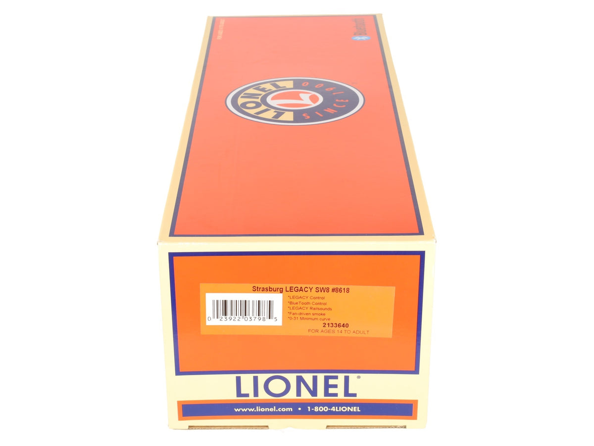Lionel 2133640 O Gauge Strasburg Legacy SW8 Diesel Locomotive #8618 LN/Box