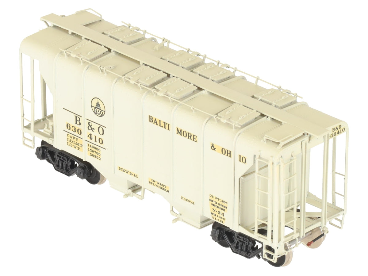 Overland OMI-1390 HO BRASS B&O N-34 Wagon Top Type Covered Hopper #630410- F/P EX/Box