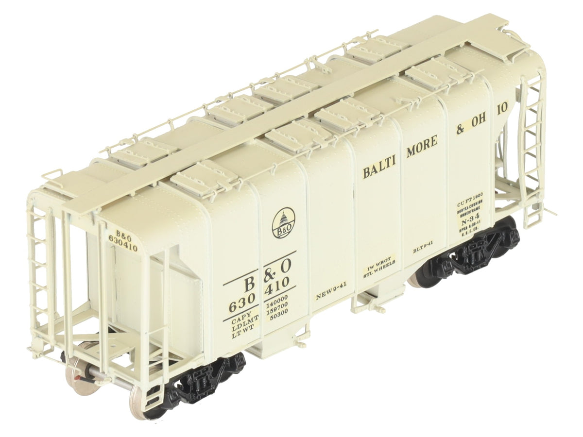 Overland OMI-1390 HO BRASS B&O N-34 Wagon Top Type Covered Hopper #630410- F/P EX/Box
