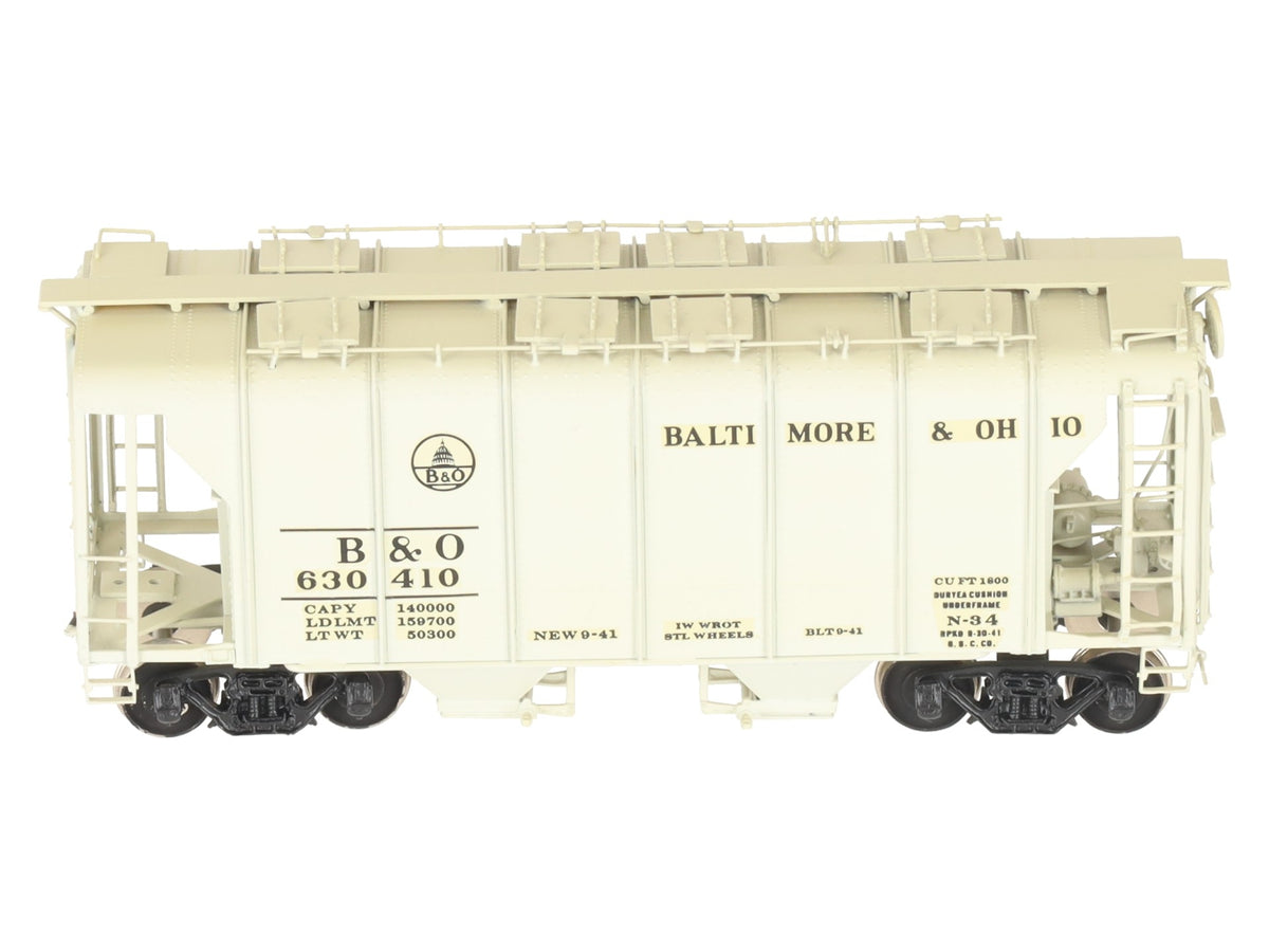Overland OMI-1390 HO BRASS B&O N-34 Wagon Top Type Covered Hopper #630410- F/P EX/Box
