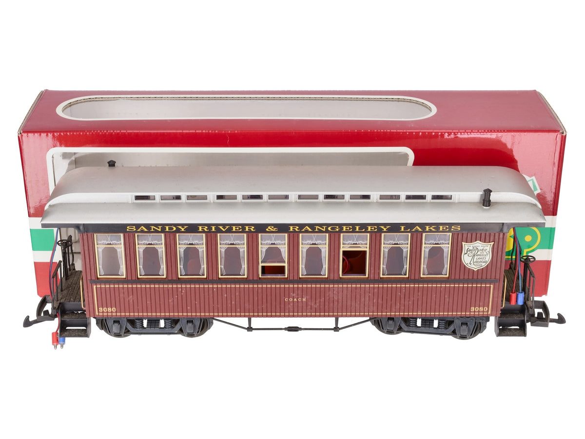 LGB 33800 G Scale Sandy River & Rangeley Lakes Coach Car #3080 VG/Box