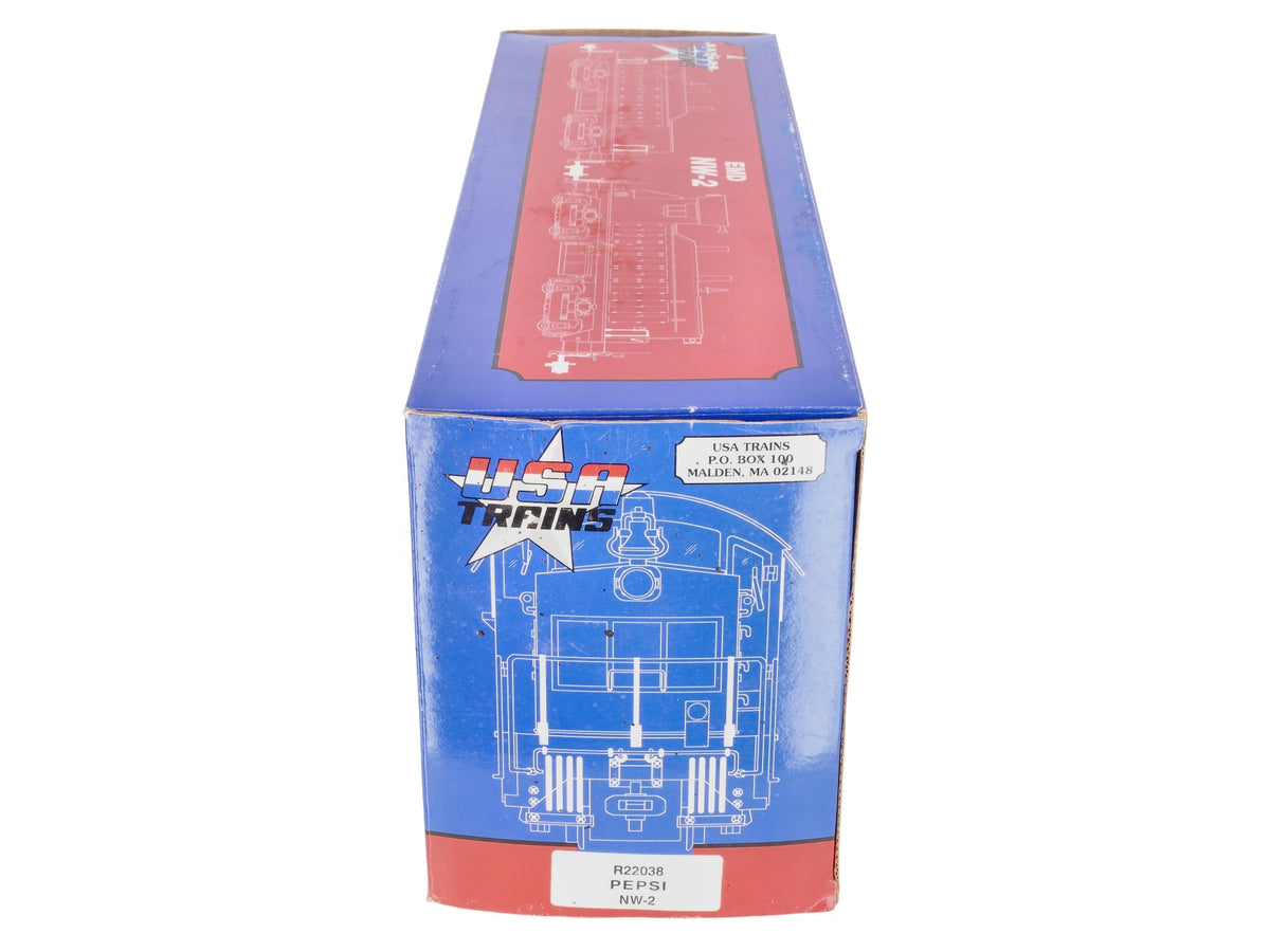 USA Trains 22038 G Scale Pepsi Powered NW-2 Diesel Locomotive VG/Box