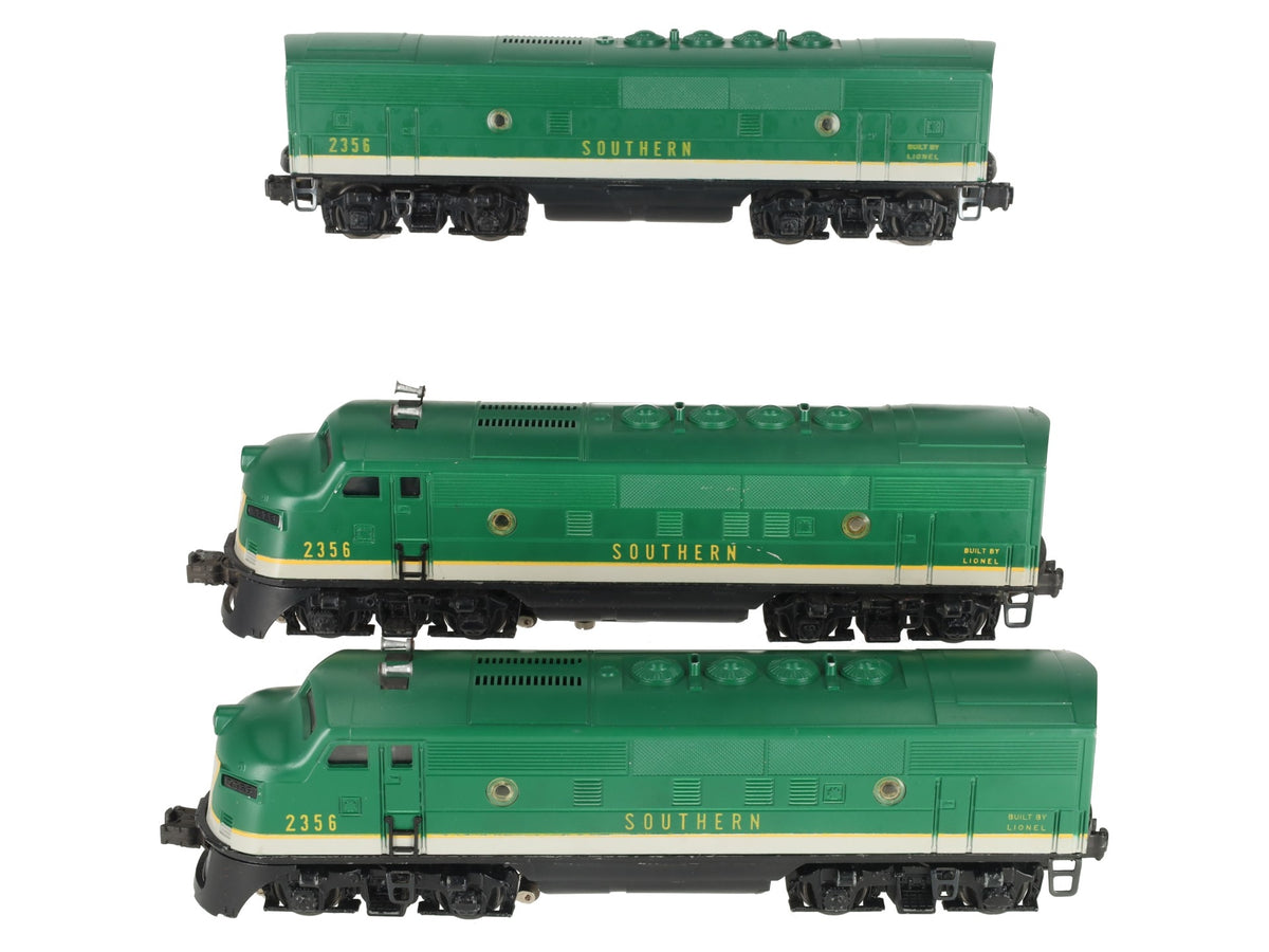 Lionel 2356 Vintage O Gauge Southern F-3 ABA Diesel Locomotive Set
