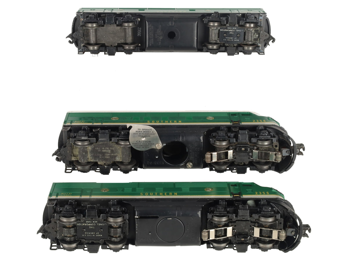 Lionel 2356 Vintage O Gauge Southern F-3 ABA Diesel Locomotive Set
