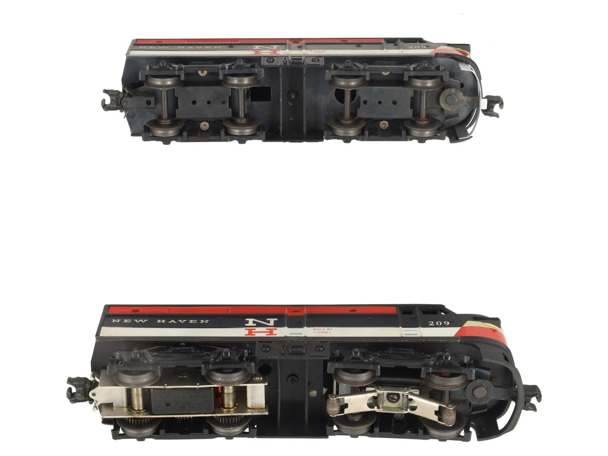 Lionel 209 Vintage O New Haven Alco AA Diesel Locomotive Set VG