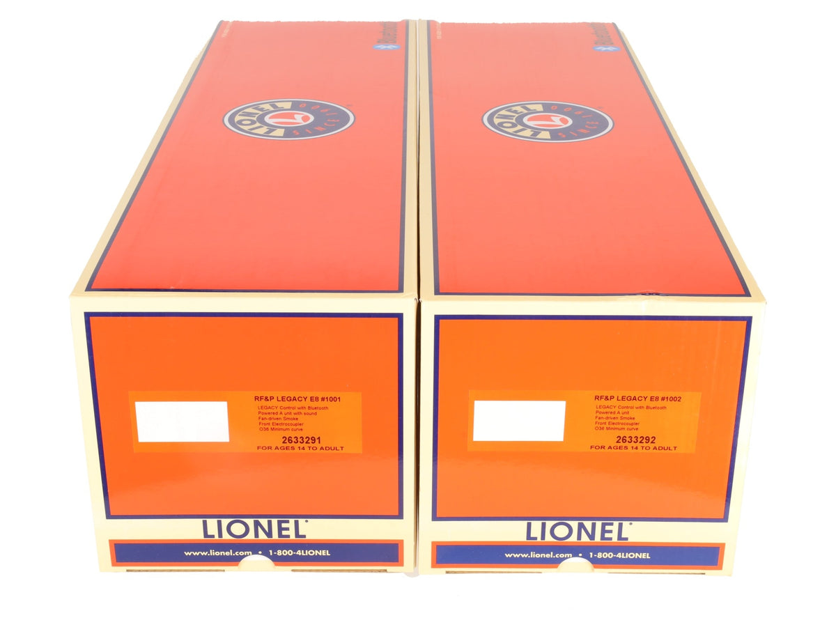 Lionel 2633290 O RF&P Legacy E8 AA Diesel Locomotives #1001/1002 (Set of 2) EX/Box