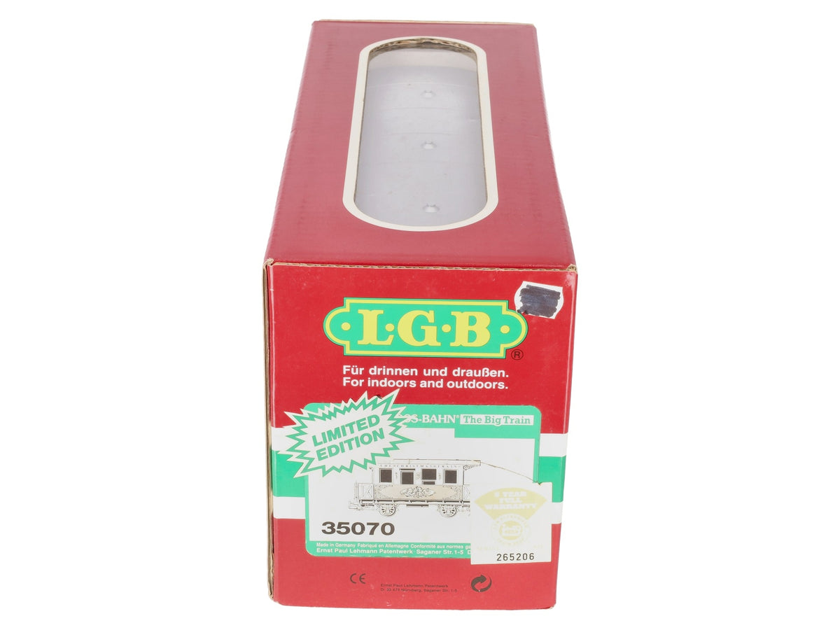 LGB 35070 G Scale 1994 Christmas Train Passenger Car EX/Box