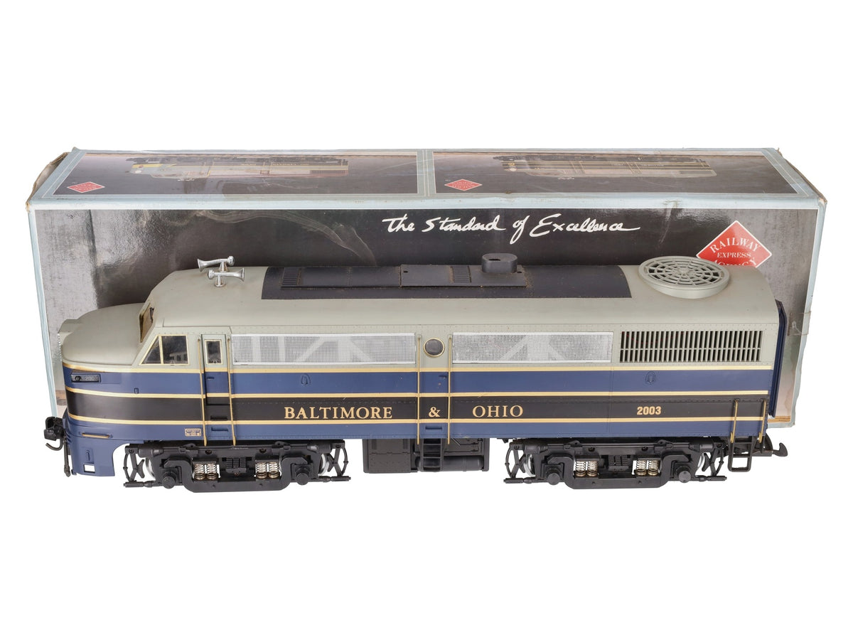 REA 22003 G Scale Baltimore & Ohio Diesel Alco FA-1 Locomotive #2003 EX/Box