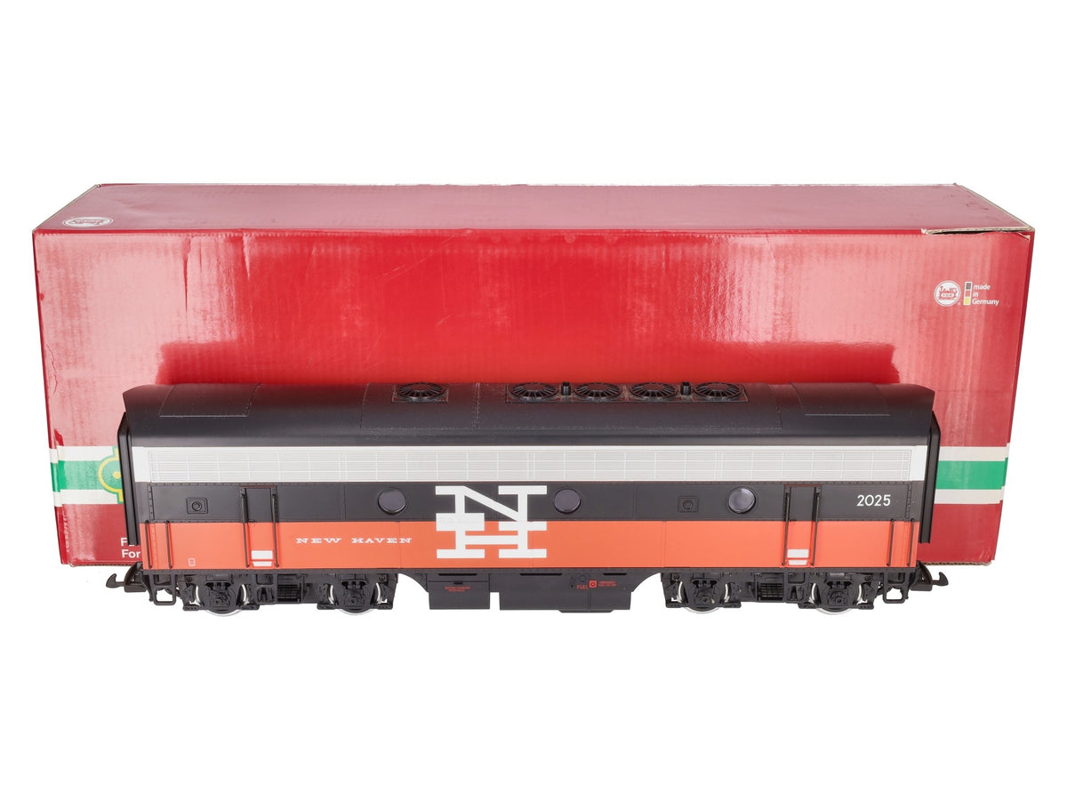 LGB 28582 G Scale New Haven F-7 B-Unit Non-Powered Diesel w/Sound #2025 EX/Box