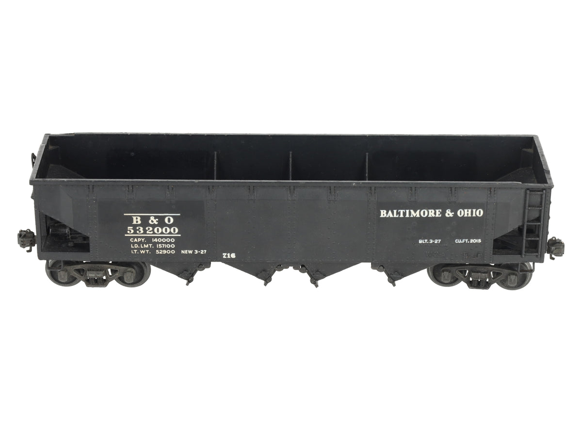 Lionel 716 Vintage O Gauge Prewar Baltimore & Ohio Hopper Car #532000 VG