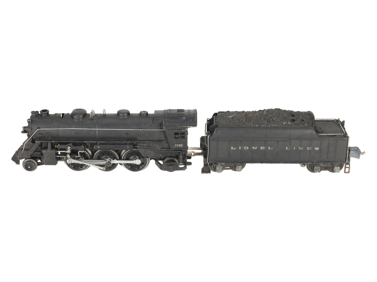 Lionel 224E Vintage O Gauge Diecast 2-6-2 Steam Locomotive & Tender 2224W