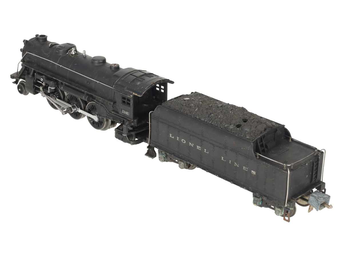 Lionel 224E Vintage O Gauge Diecast 2-6-2 Steam Locomotive & Tender 2224W