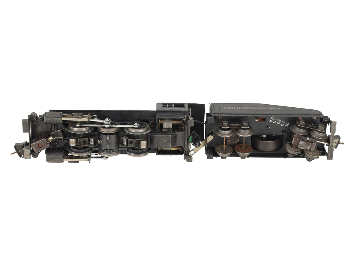 Lionel 233 Vintage O Prewar 0-6-0 Semi-Scale Switcher w/2233B Tender VG