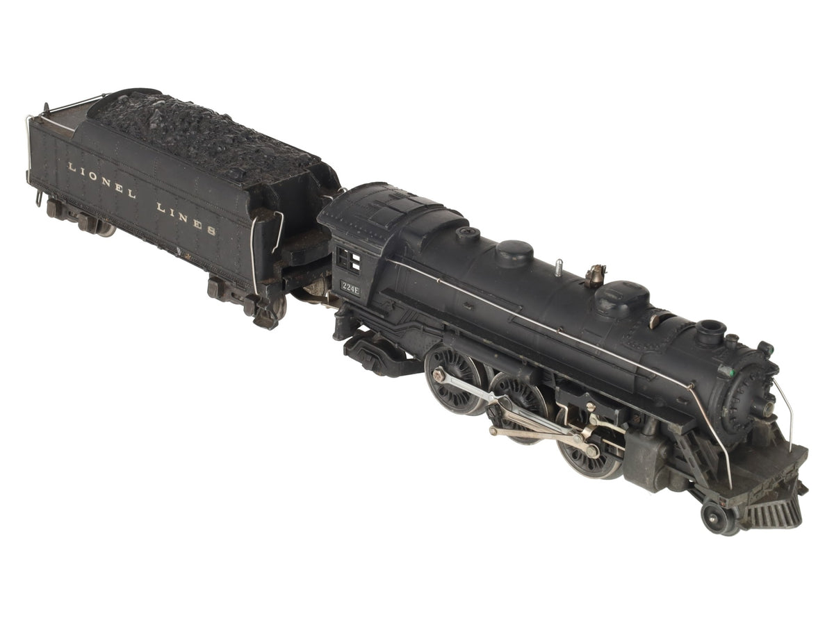 Lionel 224E Vintage O Gauge Diecast 2-6-2 Steam Locomotive & Tender 2224W VG