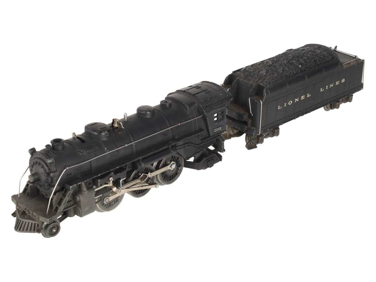 Lionel 224E Vintage O Gauge Diecast 2-6-2 Steam Locomotive & Tender 2224W VG