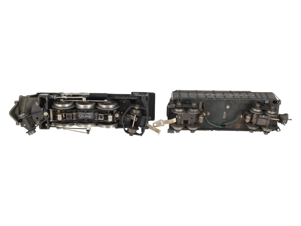 Lionel 224E Vintage O Gauge Diecast 2-6-2 Steam Locomotive & Tender 2224W VG
