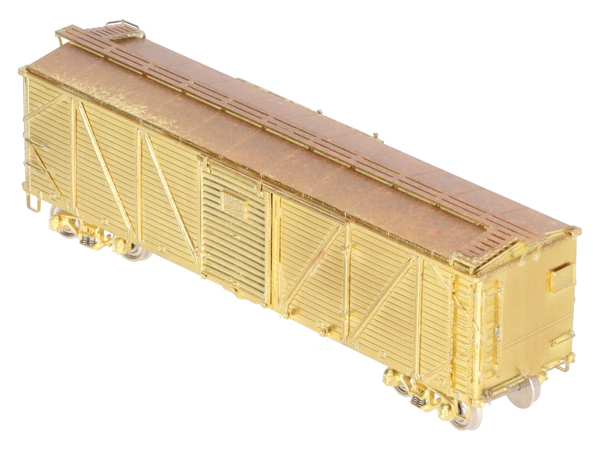 Overland 3151 HO Scale BRASS Boston & Maine XM-1 Boxcar - Unpainted VG/Box