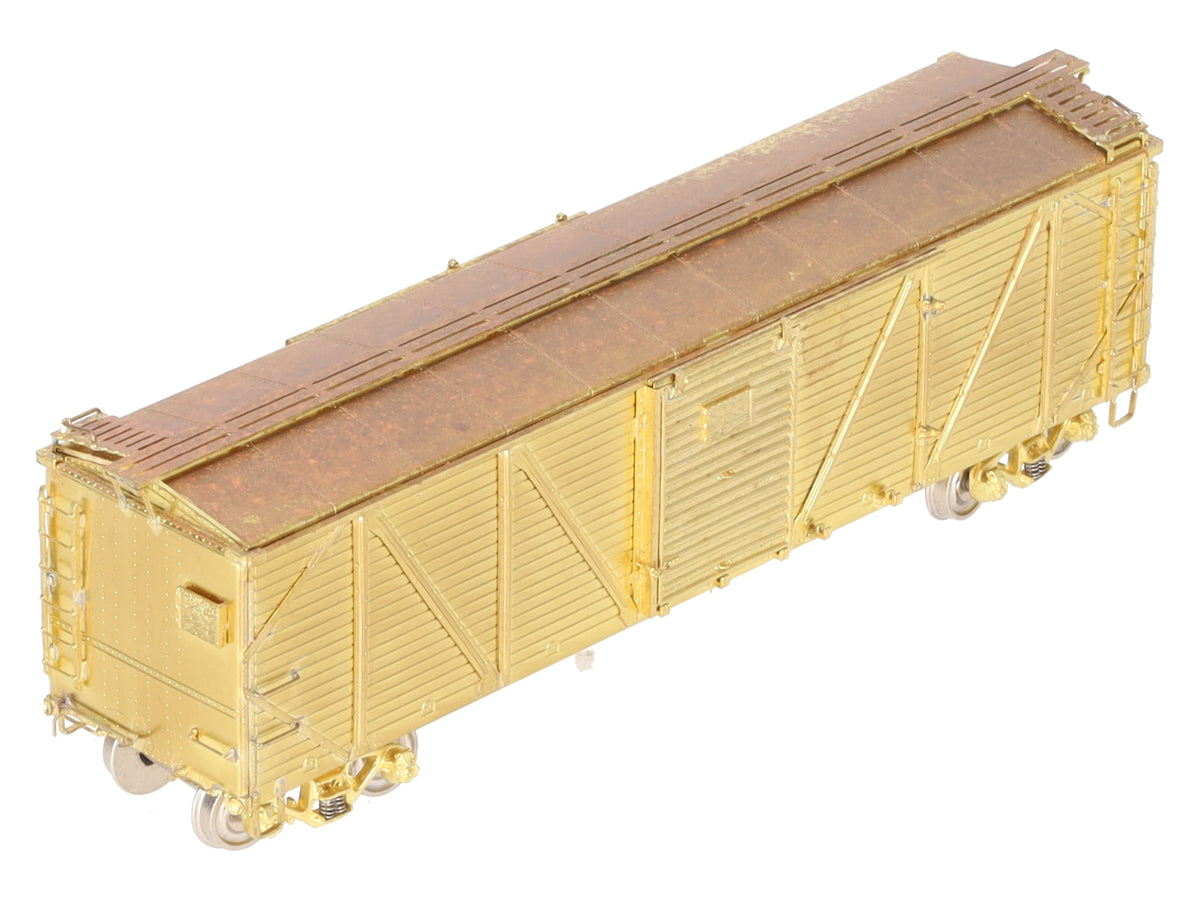 Overland 3151 HO Scale BRASS Boston & Maine XM-1 Boxcar - Unpainted VG/Box