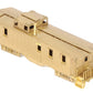 Oriental Limited HO Scale Brass Wood 4-Window Caboose -Unpainted VG/Box