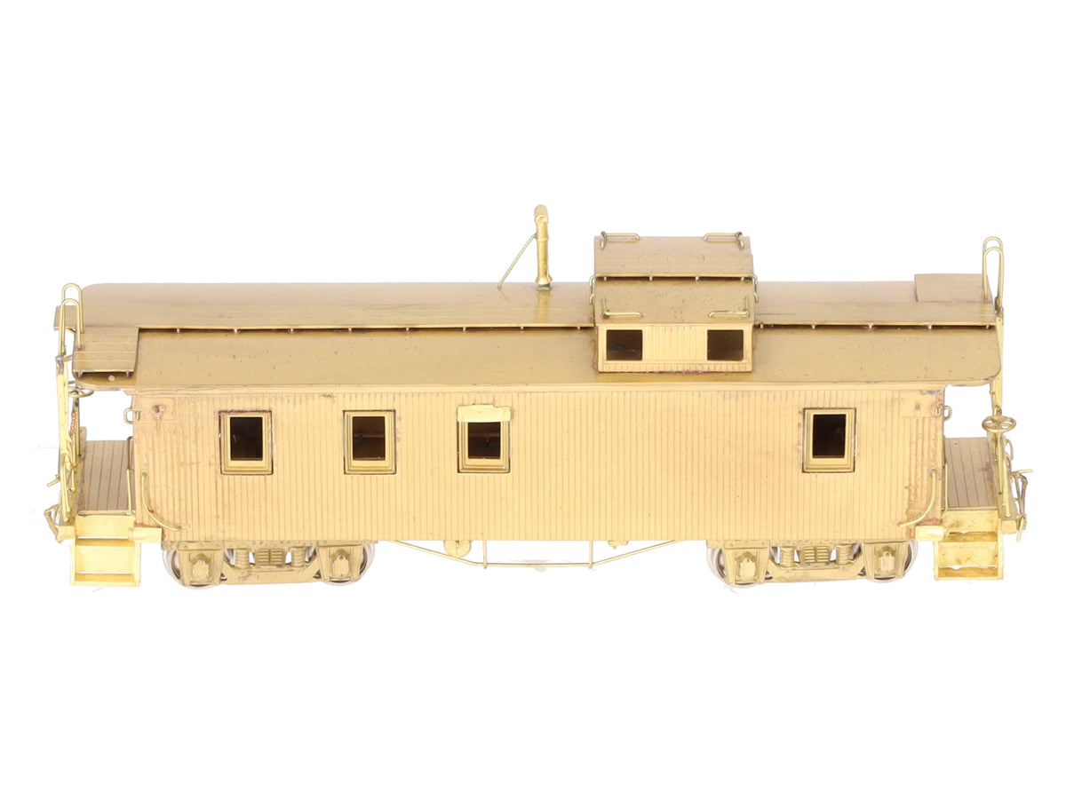 Oriental Limited HO Scale Brass Wood 4-Window Caboose -Unpainted VG/Box