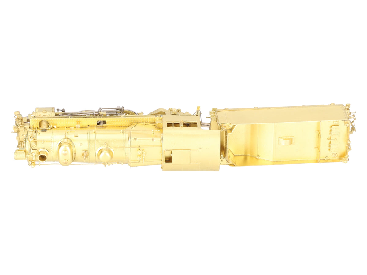Key Imports E-6S BRASS HO 4-4-2 Atlantic Steam Locomotive w/ Tender -Unpainted EX/Box