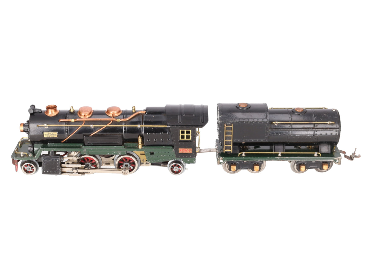 Lionel 260E Vintage O Prewar 2-4-2 Tinplate Steam Locomotive w/ 260T Tender VG
