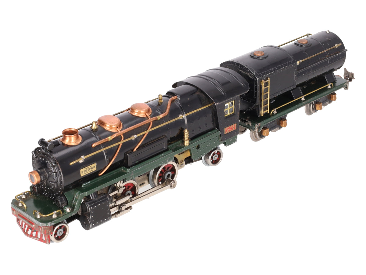 Lionel 260E Vintage O Prewar 2-4-2 Tinplate Steam Locomotive w/ 260T Tender VG