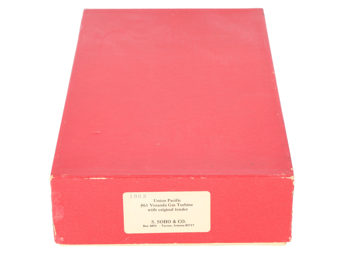S. Soho & Co. 1003 HO BRASS Union Pacific #61 Veranda Gas Turbine VG/Box