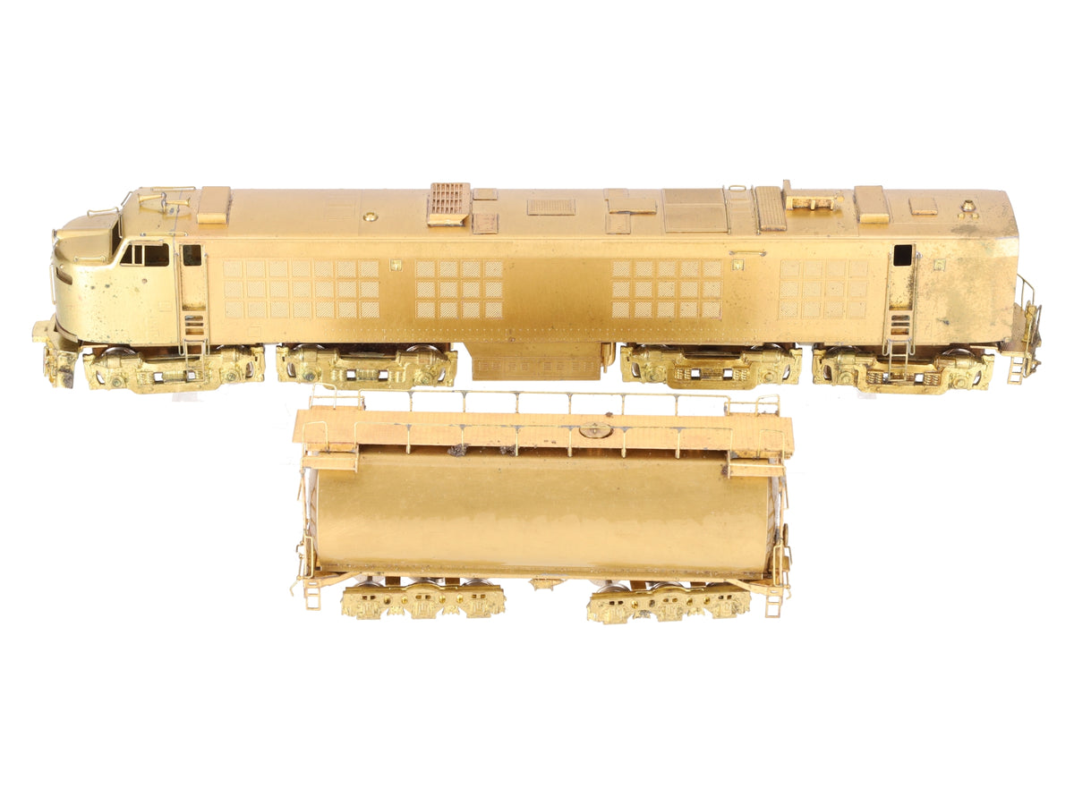 S. Soho & Co. 1002 HO Scale BRASS UP #51 Gas Turbine w/ Round Tender VG/Box