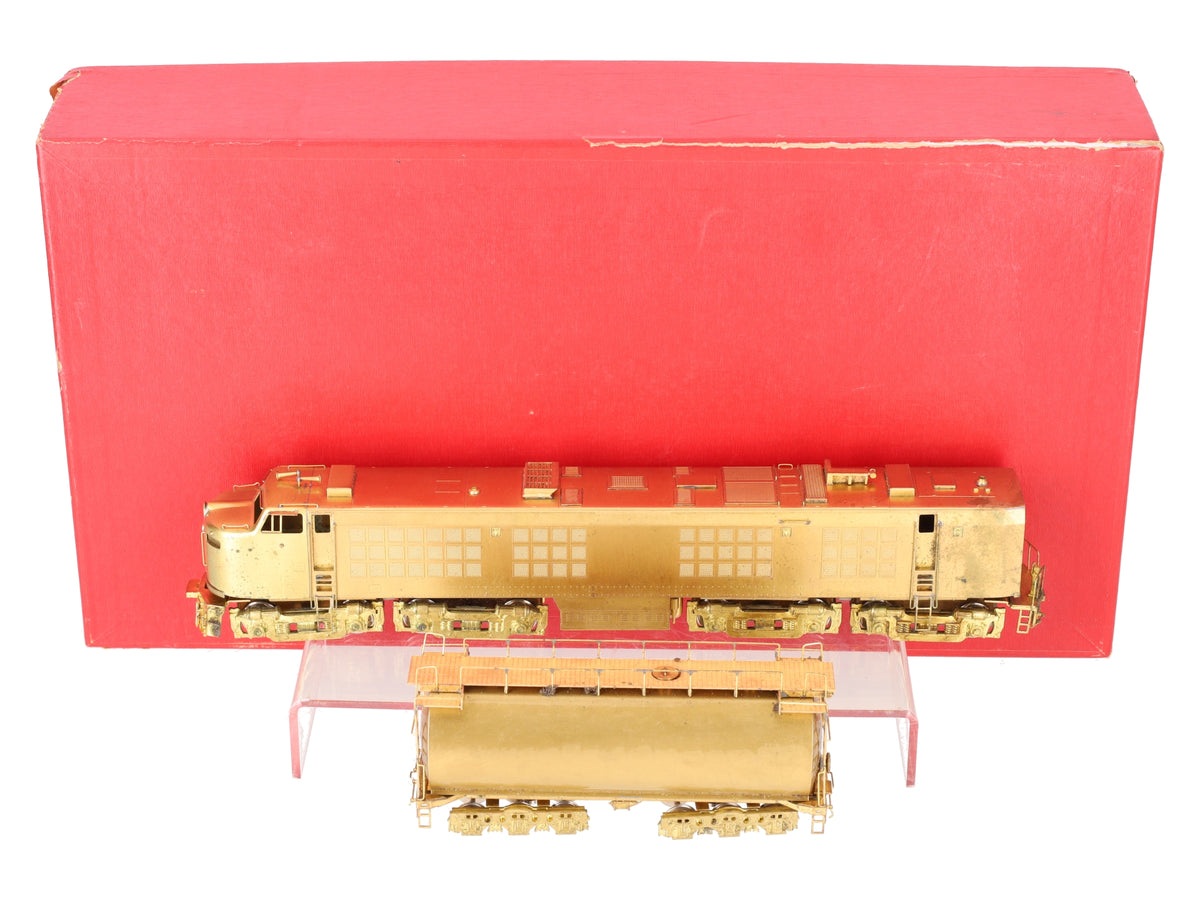 S. Soho & Co. 1002 HO Scale BRASS UP #51 Gas Turbine w/ Round Tender VG/Box