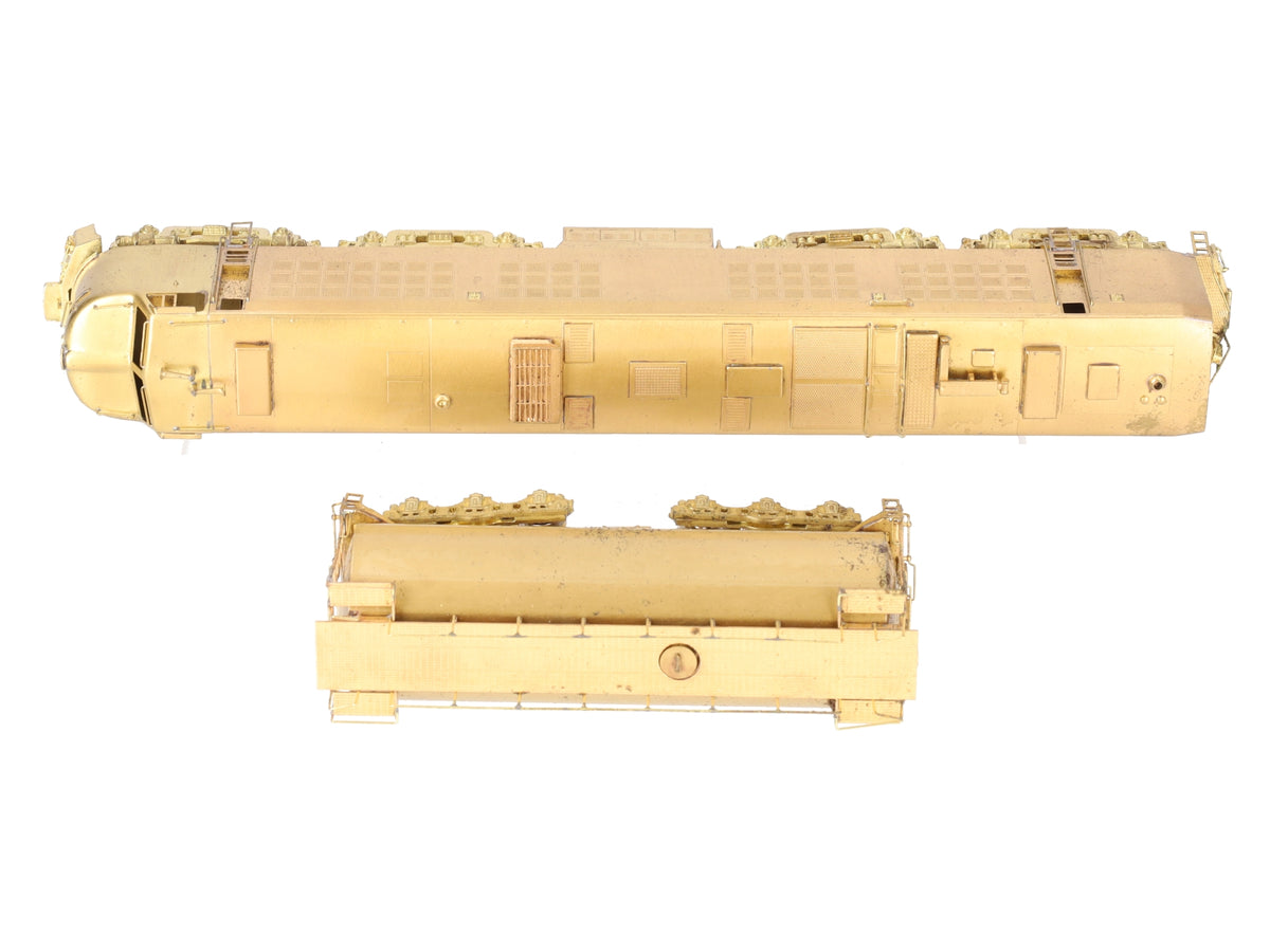 S. Soho & Co. 1002 HO Scale BRASS UP #51 Gas Turbine w/ Round Tender VG/Box