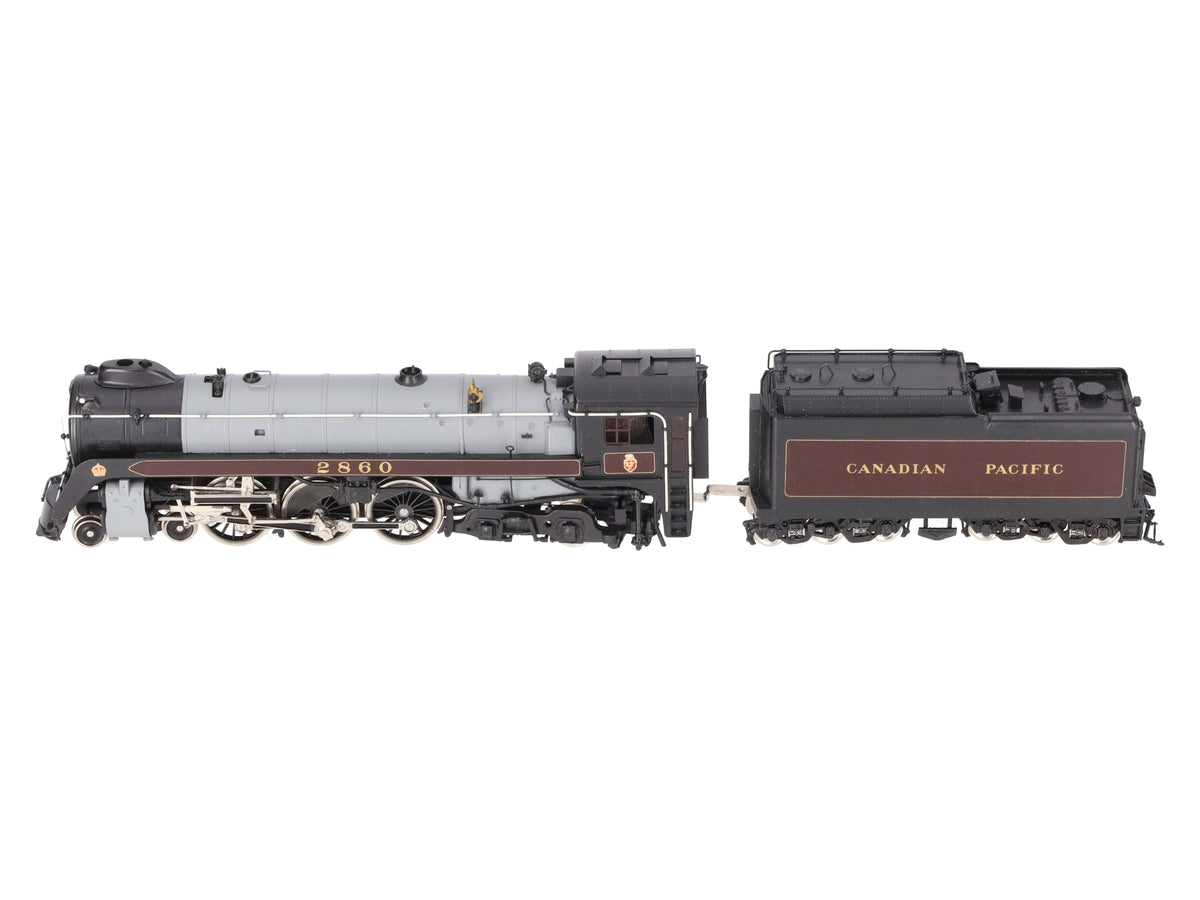 Tenshodo 166 HO BRASS CPR Royal Hudson 4-6-4 Steam Loco/Tender - painted EX/Box