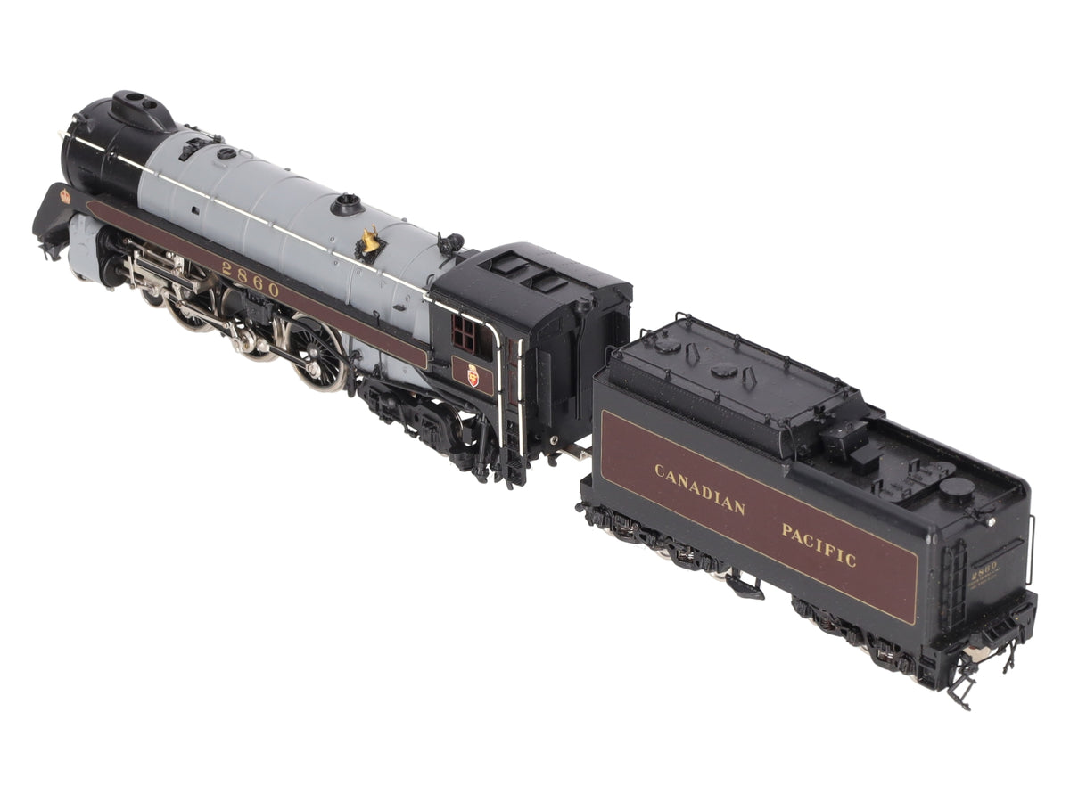 Tenshodo 166 HO BRASS CPR Royal Hudson 4-6-4 Steam Loco/Tender - painted EX/Box