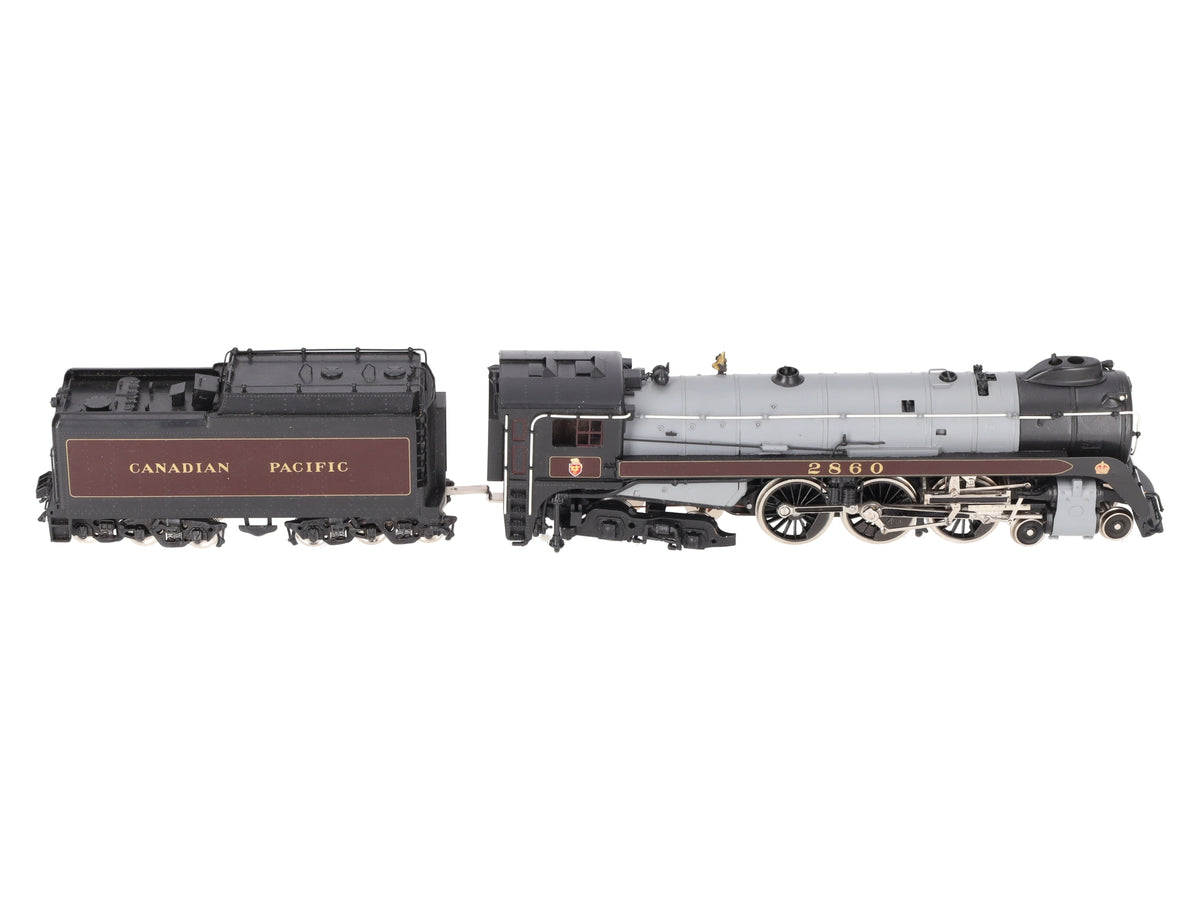 Tenshodo 166 HO BRASS CPR Royal Hudson 4-6-4 Steam Loco/Tender - painted EX/Box
