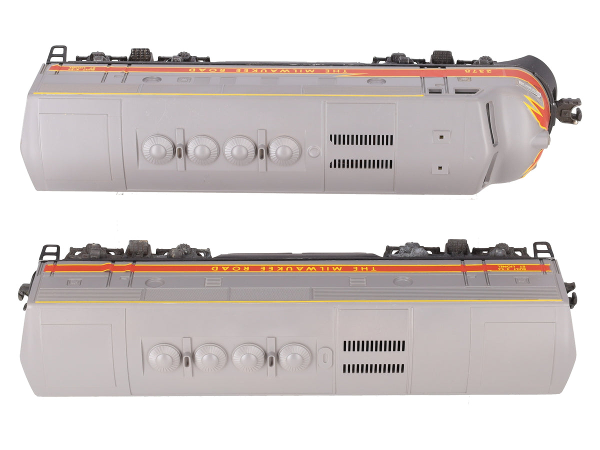 Lionel 2378 O Vintage Milwaukee F-3 AB Diesel Loco Set w/Thin Yellow Stripes