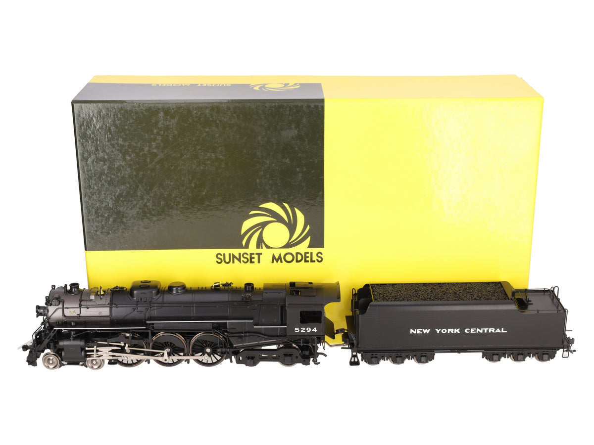 Sunset Models O Scale BRASS NYC J-1A 4-6-4 Hudson Steam Loco #5294 - 2 Rail EX/Box