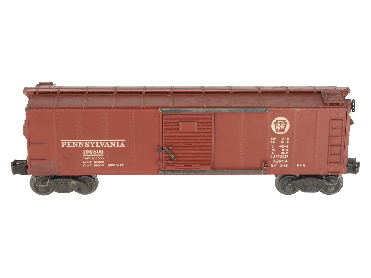 Lionel 2954 Vintage O Prewar Pennsylvania Semi-Scale Boxcar VG/Box
